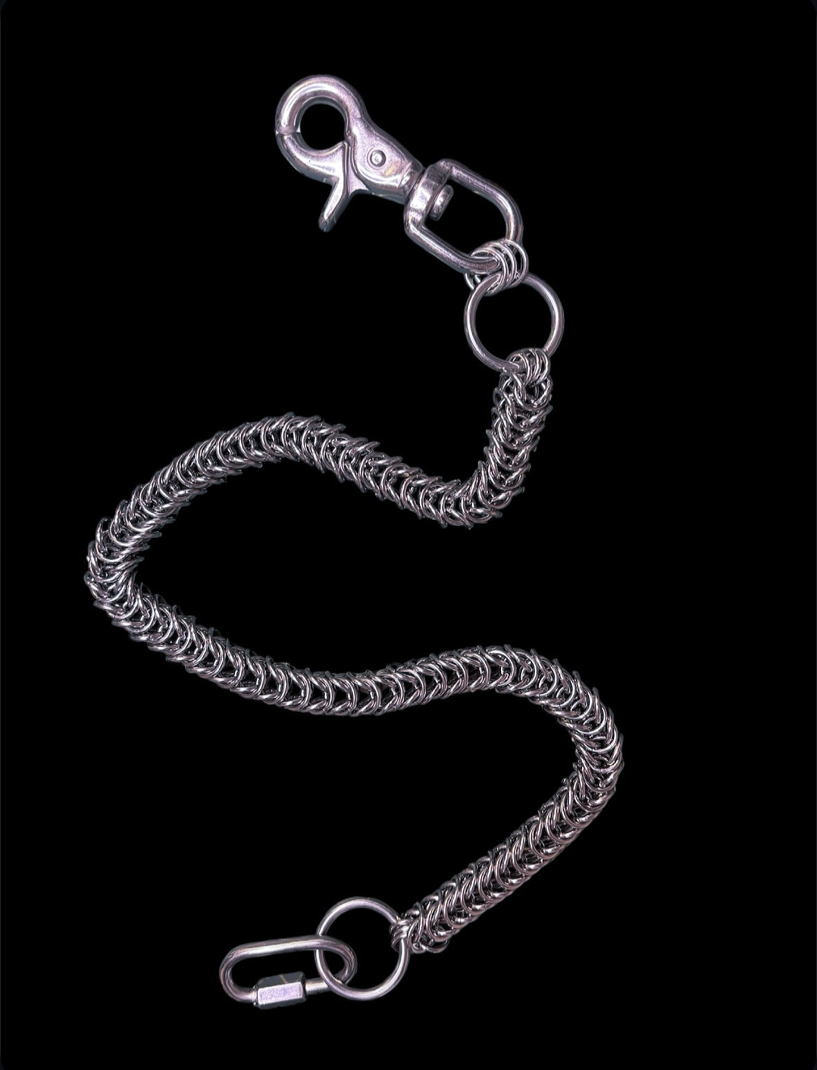 Box Weave Wallet Chain -16G