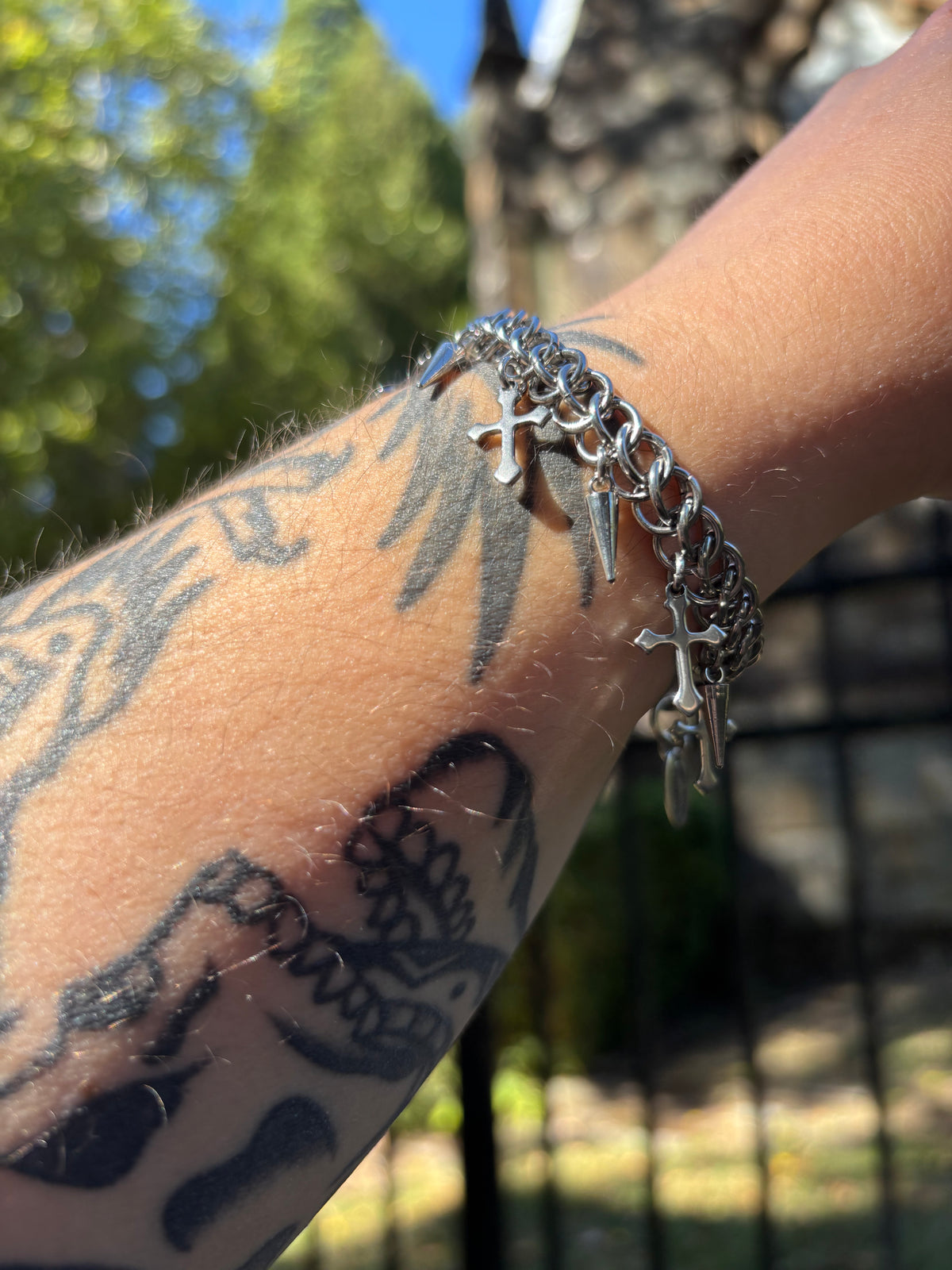 Cross Charm Bracelet