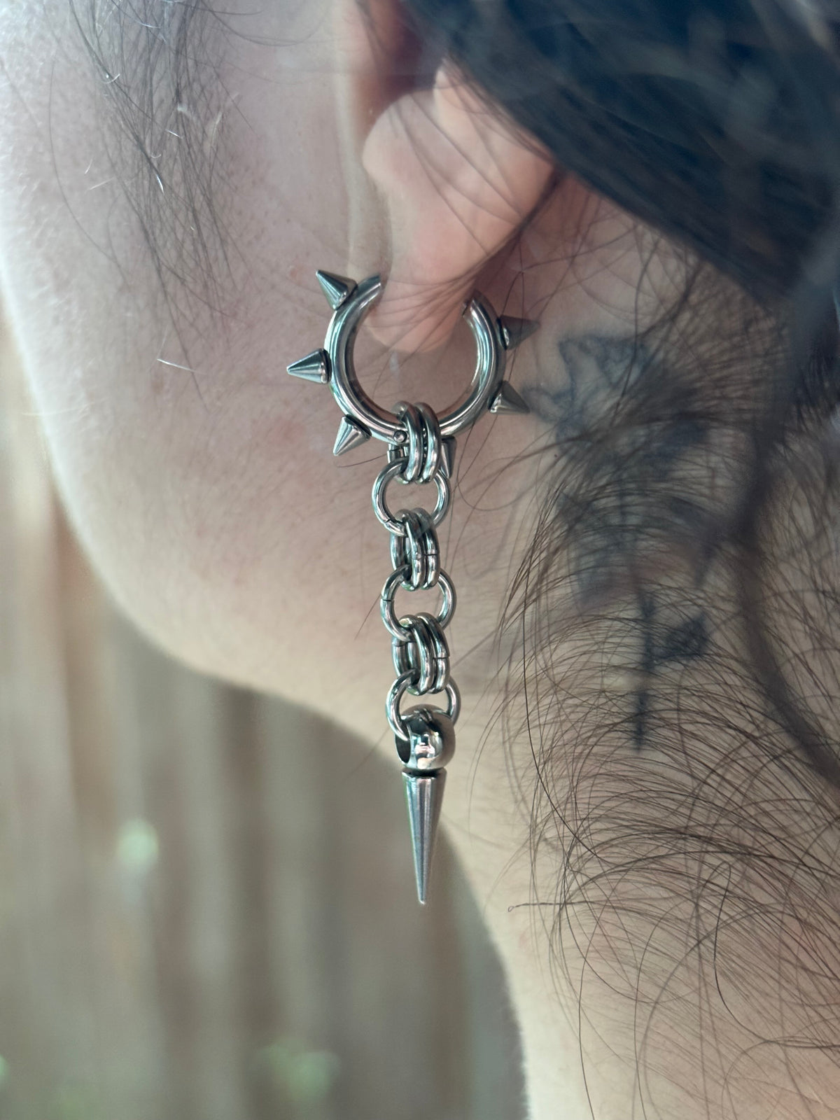 Spiked Asymmetrical earrings