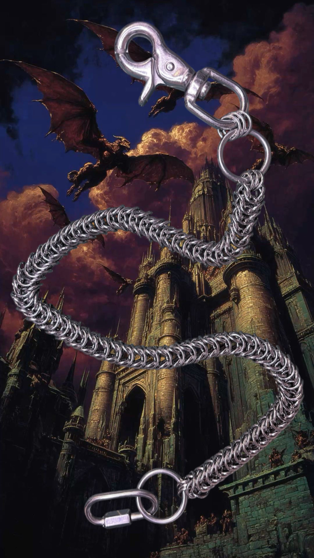 Box Weave Wallet Chain