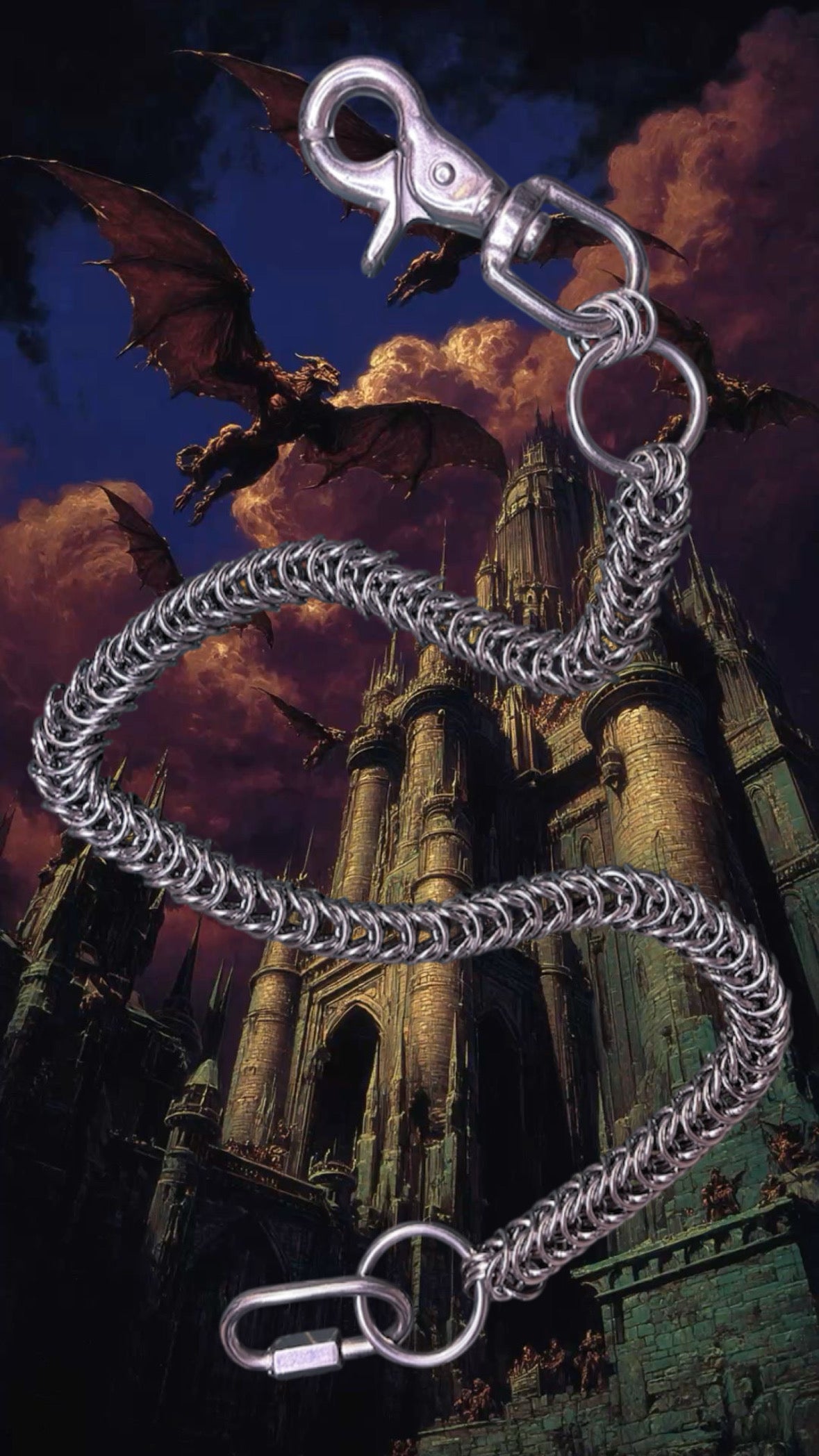 Box Weave Wallet Chain