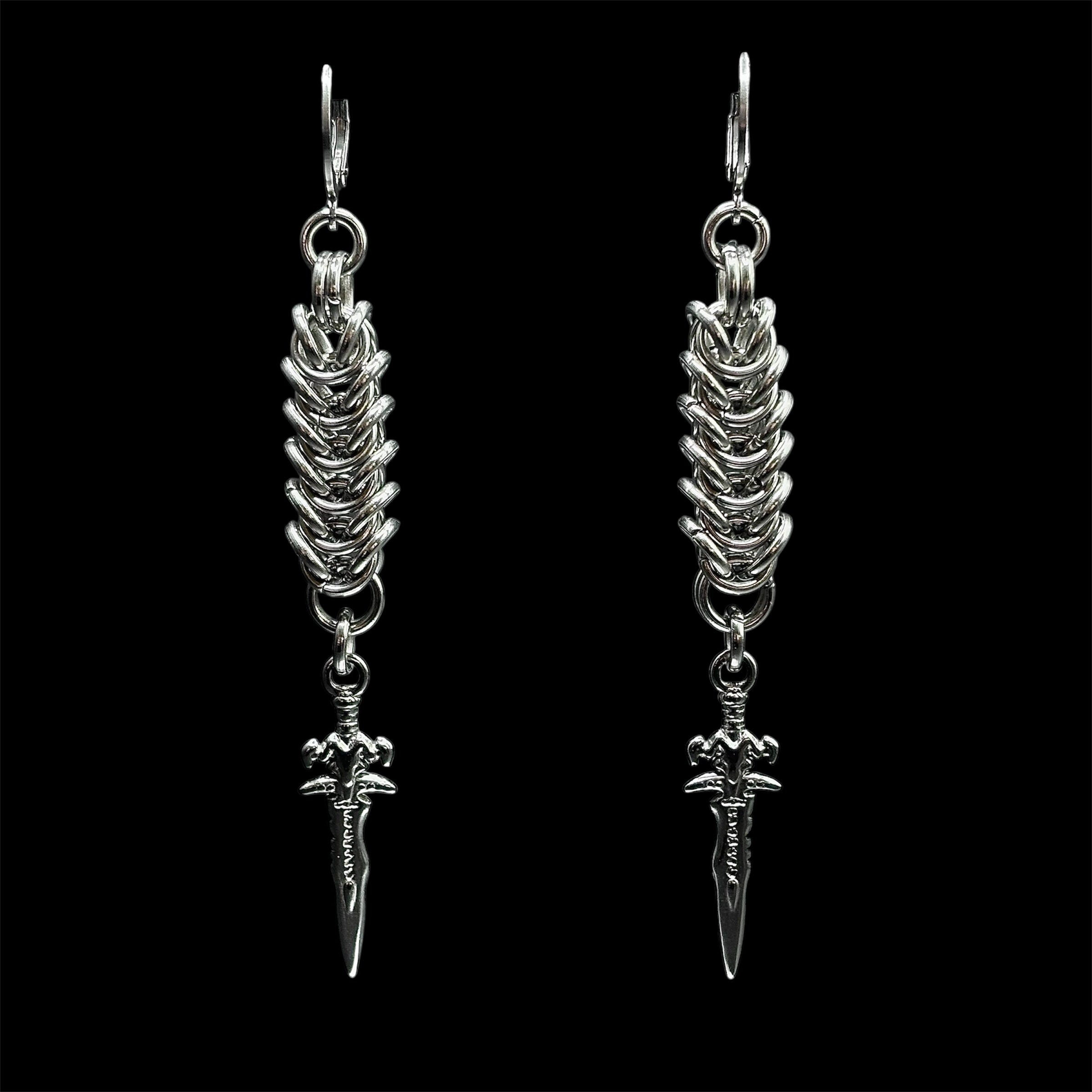 Dagger Dragger Earrings