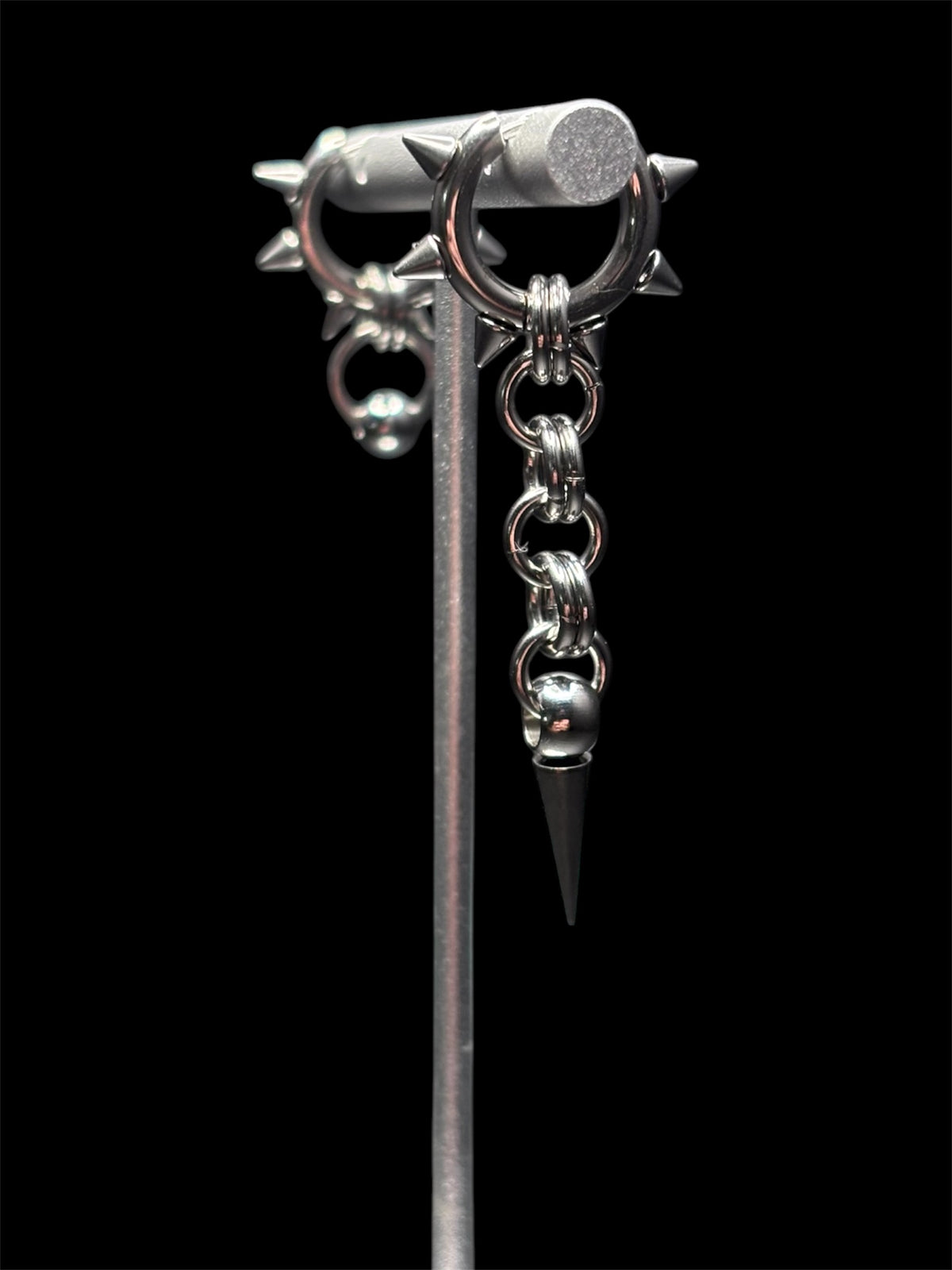 Spiked Asymmetrical earrings