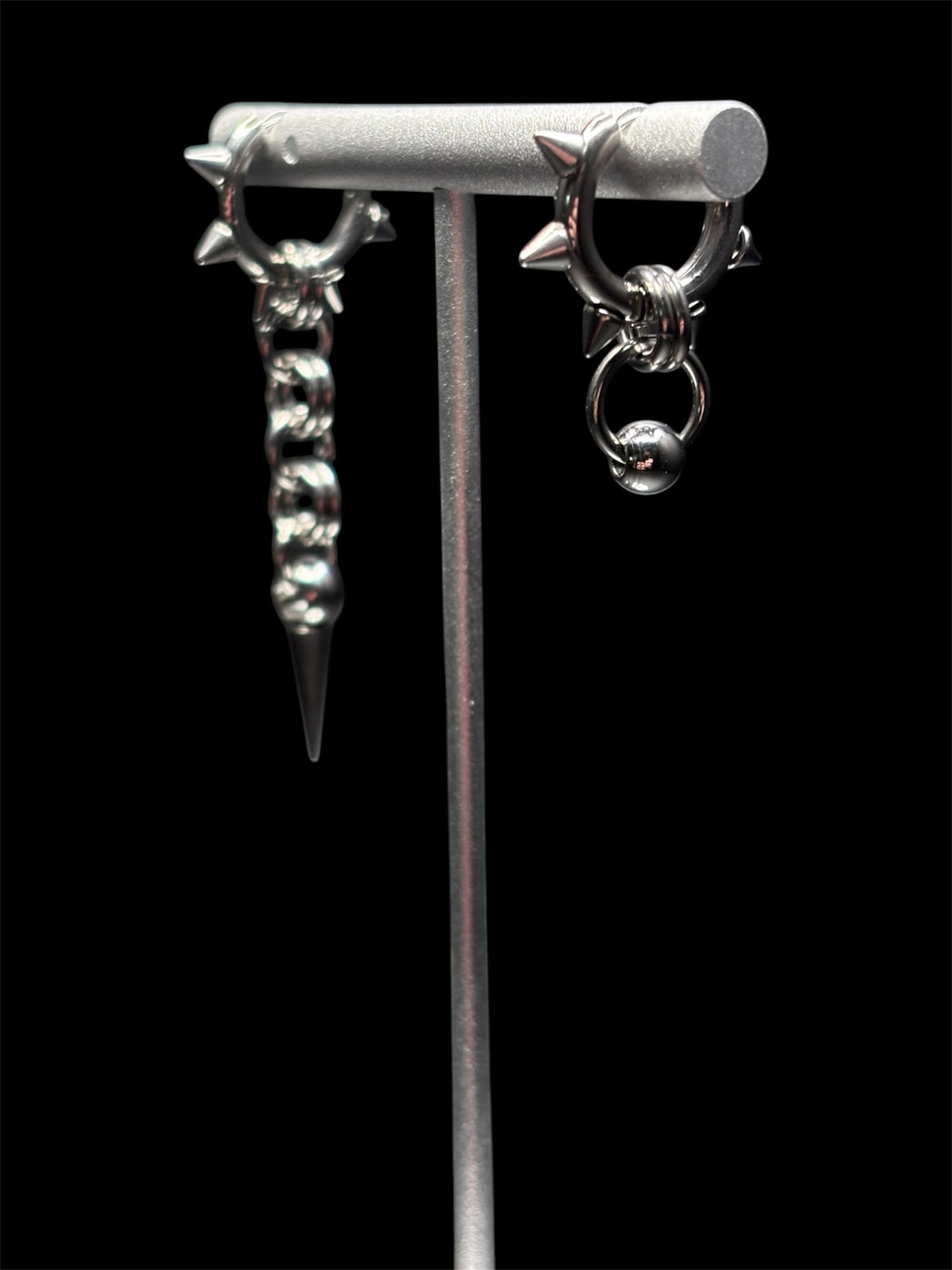 Spiked Asymmetrical earrings